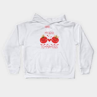 Valentine Day I Love You From My Head Couples Matching Funny Kids Hoodie